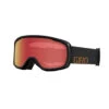 Giro Cruz AF Goggle -Oakley Skis Shop giro cruz goggle black camp tan wordmark amber scarlet hero